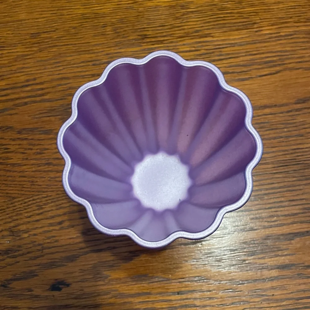 Iridescent Purple Fluted Glass Vase - Home Accents